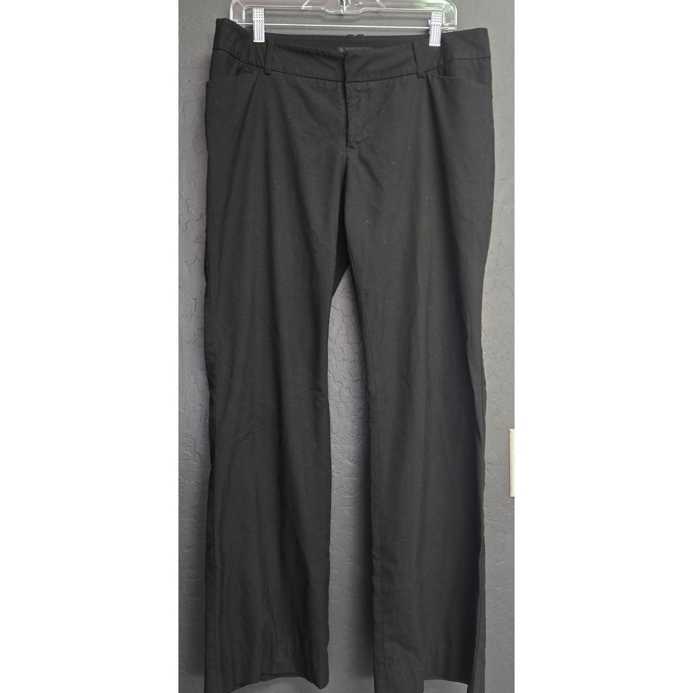 Mossimo Black Stretch Fit 3 Dress Pants‎ Womens 12 Straight Leg Work Trousers